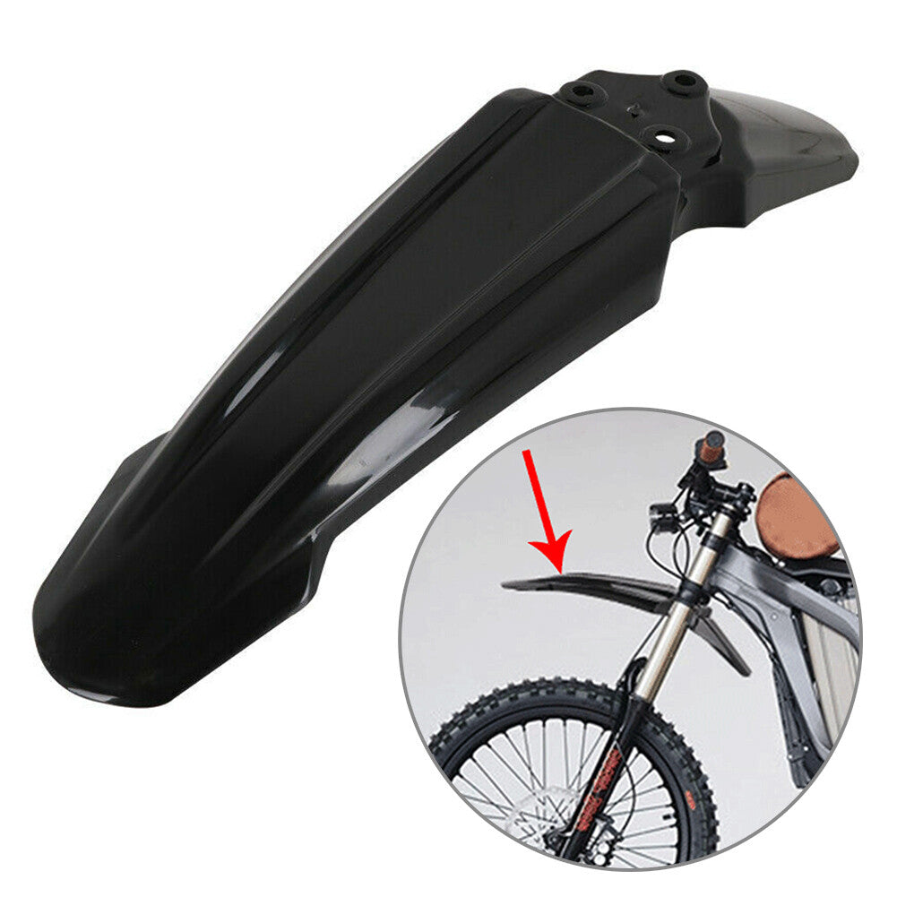 For Sur-Ron Light Bee X A Black Motorcycle Front Fender Mudguard Cover Protect
