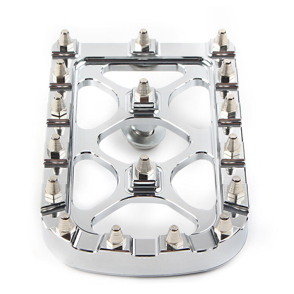 Chrome MX Style Large Brake Pedal Pad Cover for Harley Electra Glide Softail