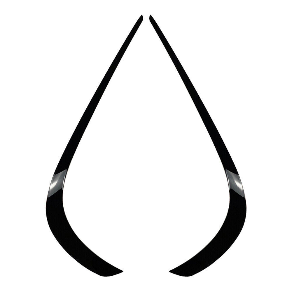 Front Bumper Lip Splitter Spoiler Black for Benz E-Class W212 Facelift 2013-2016