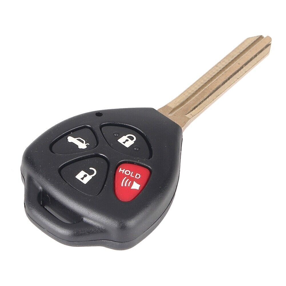 Remote Key Fob Shell Case 4 Buttons Replacement Fit for Toyota for Camry 2007-2010