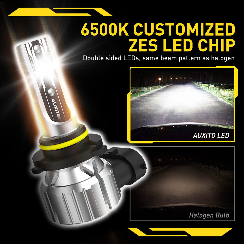 AUXITO 9006 LED Tianshui Red Light 6500K White Light