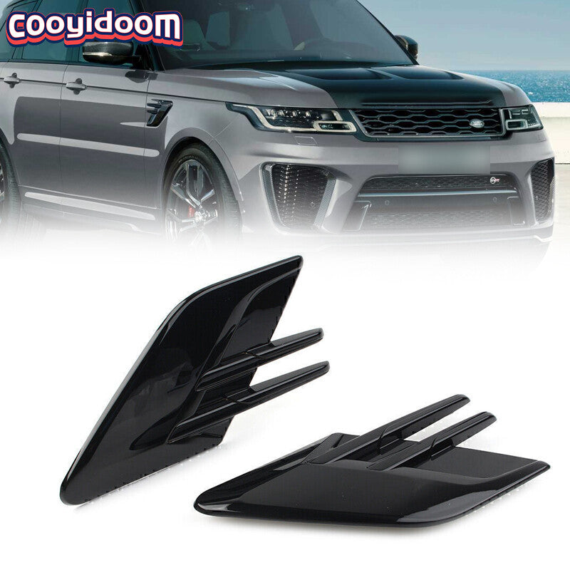 Pair For 2018-2022 for Range Rover Sport Fender Air Side Vents Grille Black