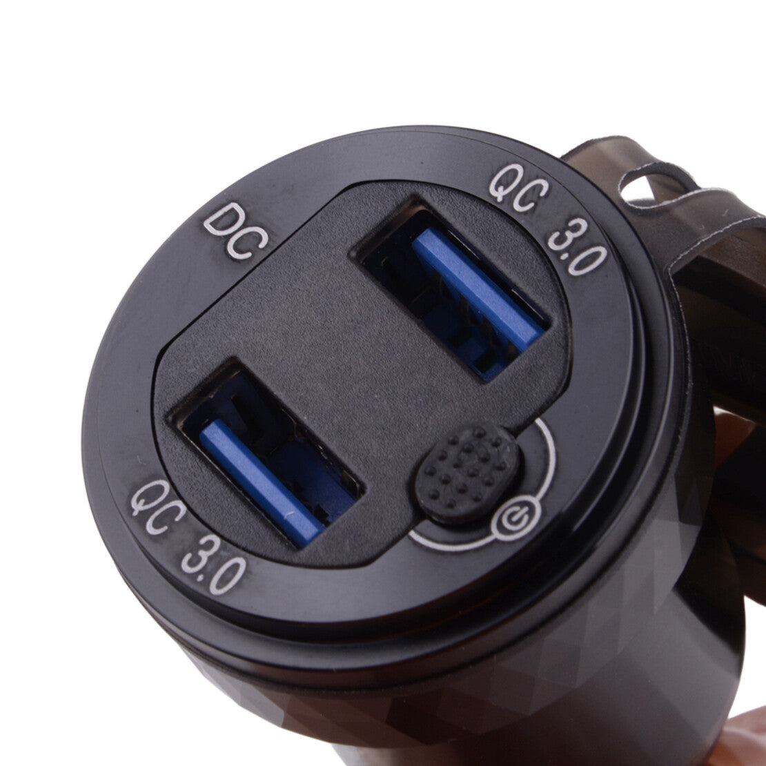 QC3.0 Dual USB Charger Hella DIN Plug Socket Fits for BMW Motorcycle