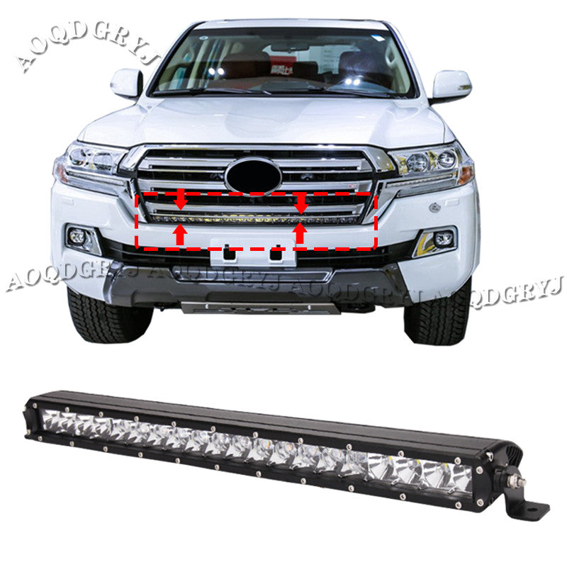 LED Front Bumper Grille Light Bars Decor Strip for Land Cruiser LC200 2016-2021