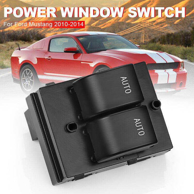 Power Window Master Switch Front Driver Side Black for Ford for Mustang 2010-2014