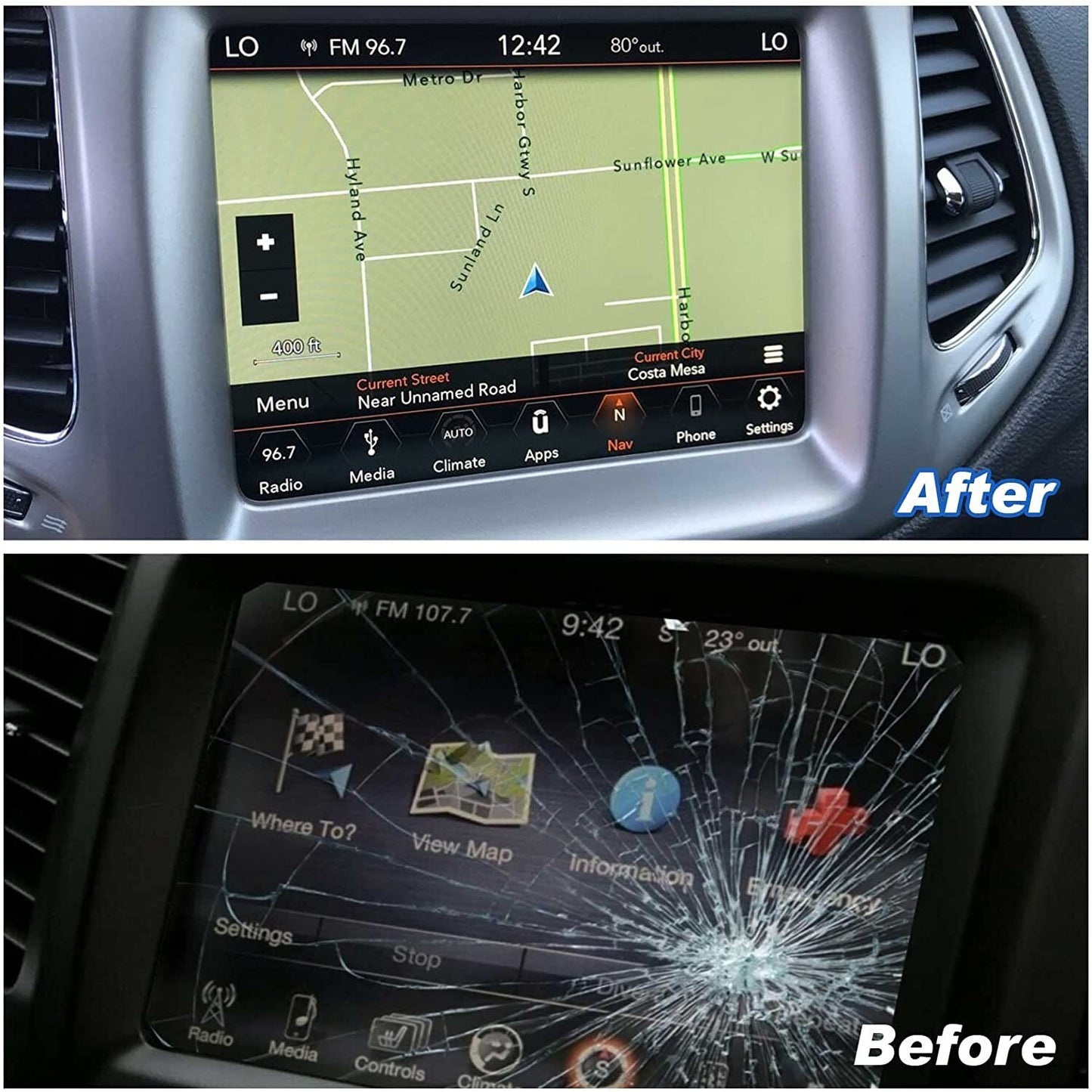 17-20 Replacement 8.4 Uconnect 4C UAQ LCD MONITOR Touch-Screen Radio Navigation