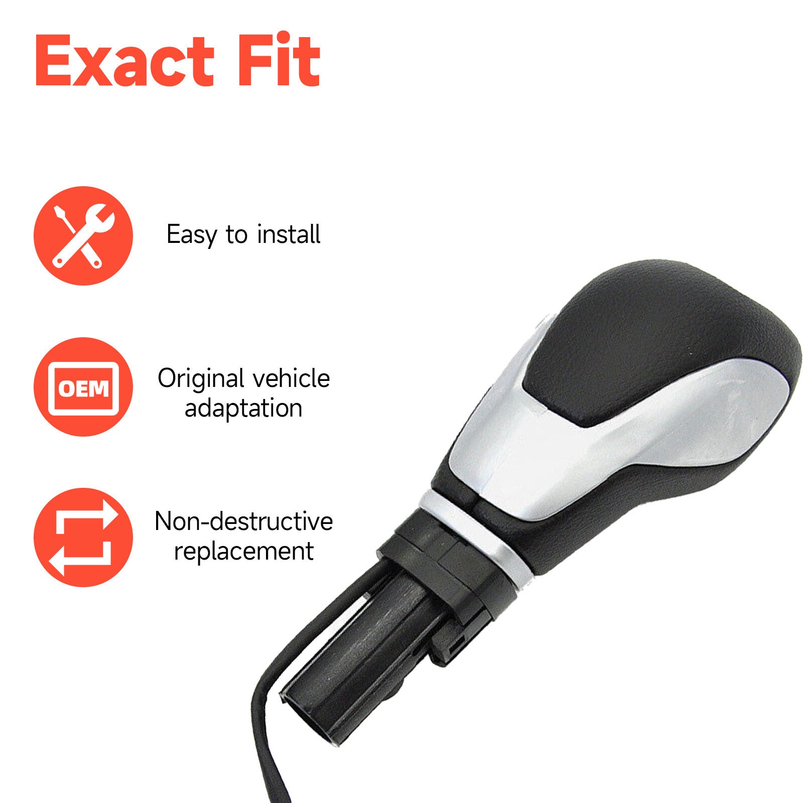 Car Gear Shifter Lever Knob for Ford 2013-2015 Escape Fiesta Auto Transmission