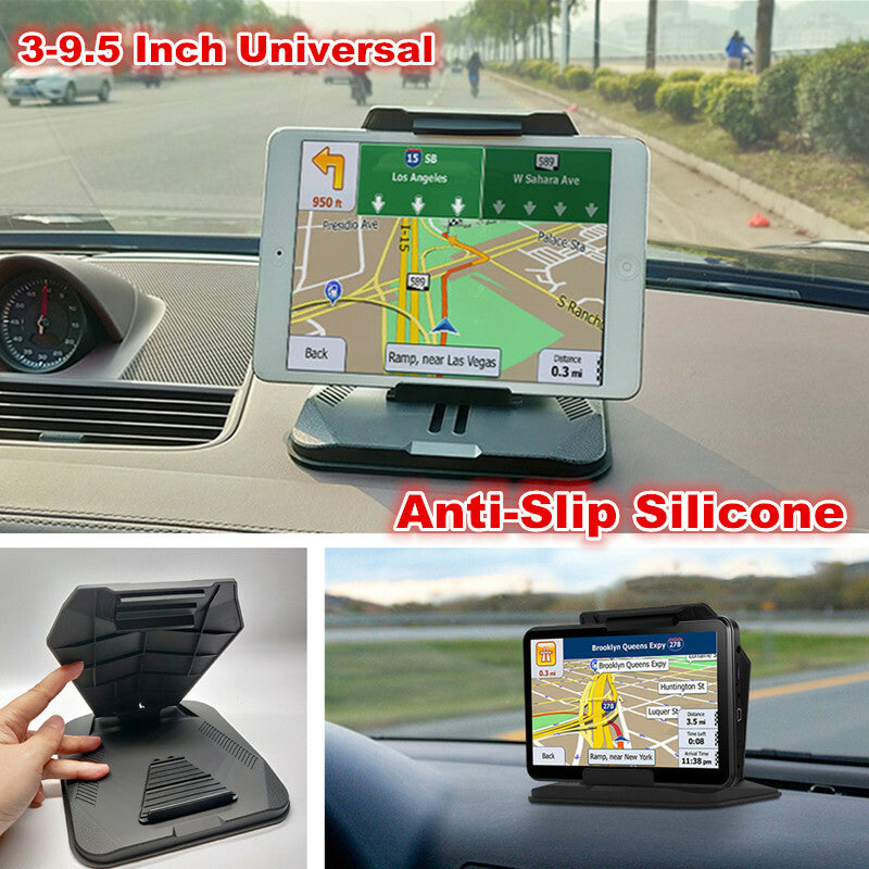 Black Car Dashboard Phone Holder Cradle Mount Anti-Slip For Mobile Phone GPS