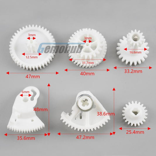 6x Trunk Lock Actuator Gear for Mercedes-Benz X164 GL320 GL350 GL420 GL450 GL500