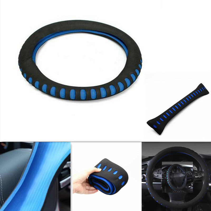 Universal Punching Car Steering Wheel Soft Protective Cover Diameter 38cm