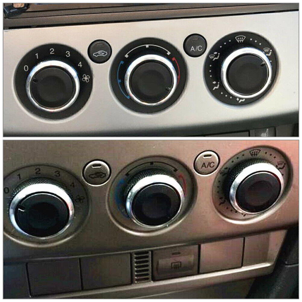 3Pcs Air Conditioner Switch Button Silver for Ford Focus MK2 MK3 Mondeo C/S-max