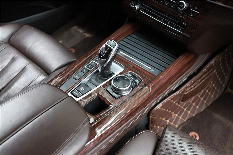 for BMW X5 2014-2018 Wood Grain Inner Central Gear Shift knob Molding Cover Trim