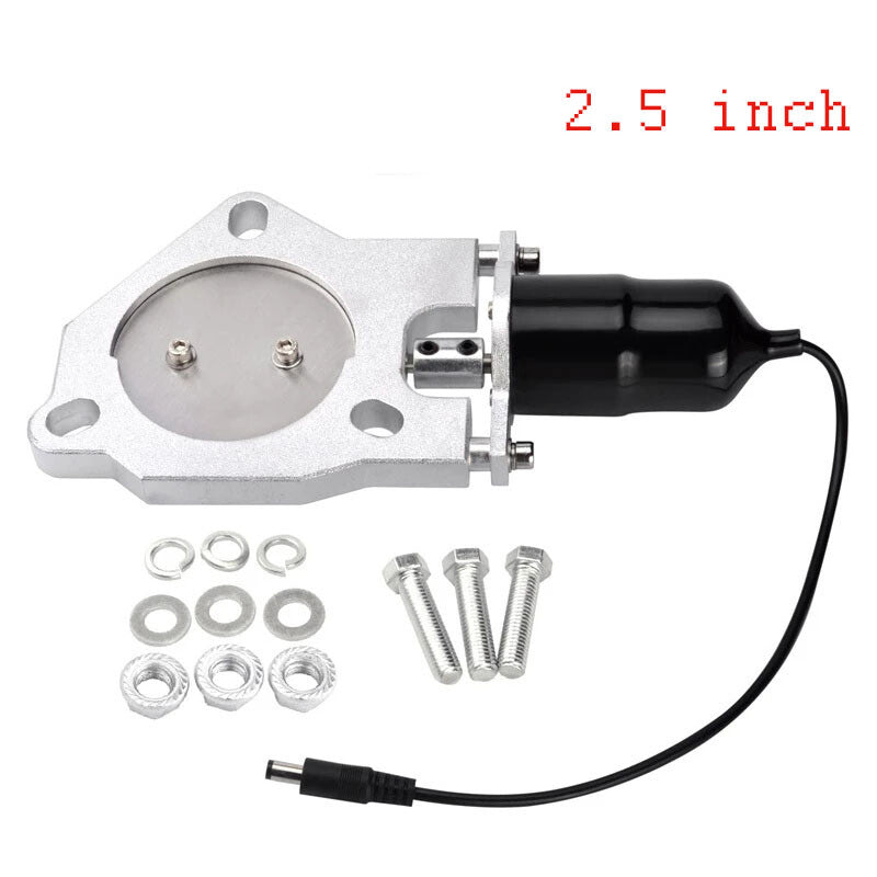 2.5/2.5 inch Electric Exhaust Control Valve Motor Kit with Stainless Headers