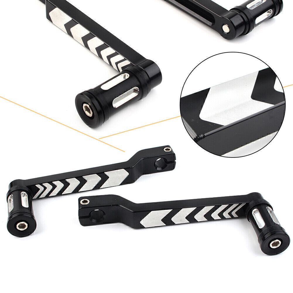 for Harley FLHT FLTR Road King Softail Black Heel Toe Shift Lever +Shifter Pegs
