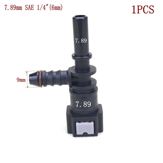 1X 7.89 SAE 1/4 inch Bondi T-shirt Fuel Line Quick Connect Release Hose Bar Male/Female