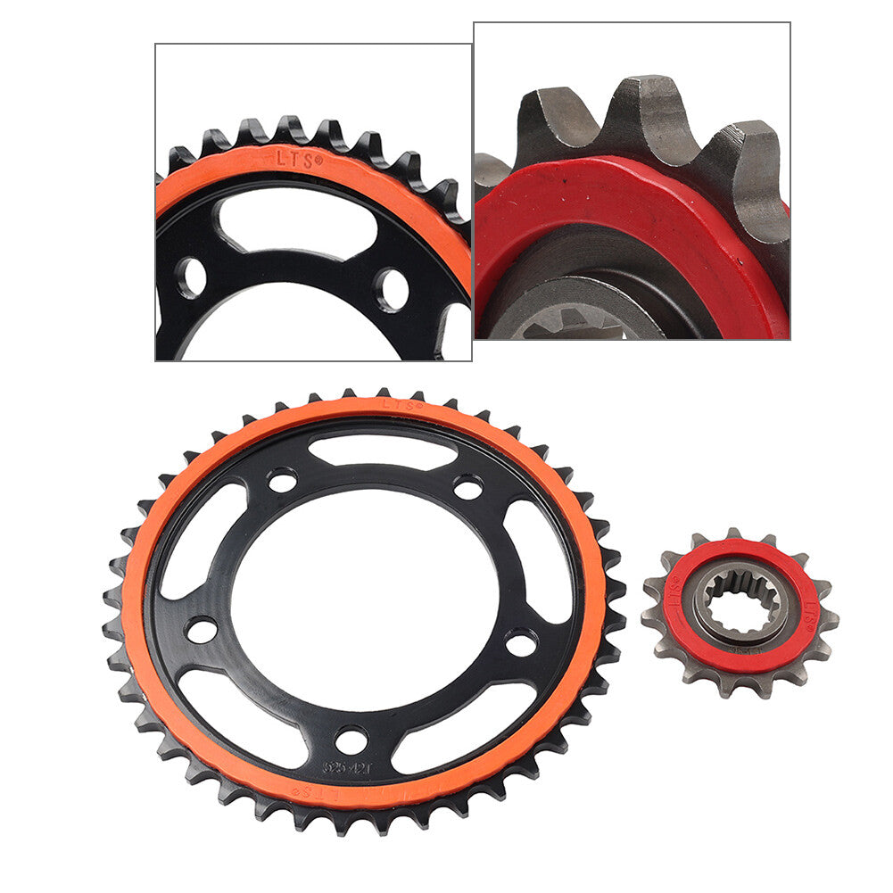 Front 15T Rear 42T Rubber Cushioned Sprocket Kit Set for Honda CBR650R CBR650F