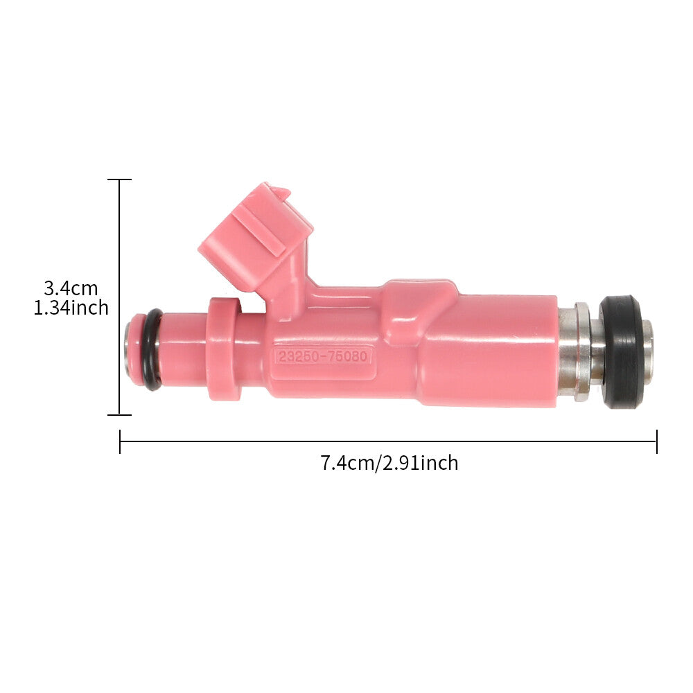 4X Fuel Injectors 23250-75080 for Toyota Tacoma 2.4L 2.7L 1999-2004 4Runner US
