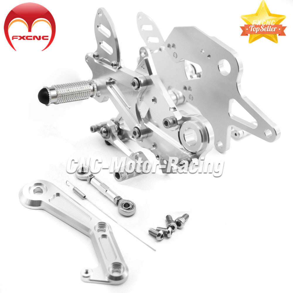 Suitable for Kawasaki 650 Z650 ER6N 2017-2024 CNC geared foot spikes and aluminum pedals.