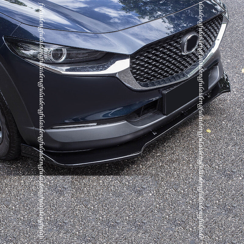 for Mazda CX-30 2020-2022 Glossy Black Front Bumper Spoiler Splitter Lip Guard