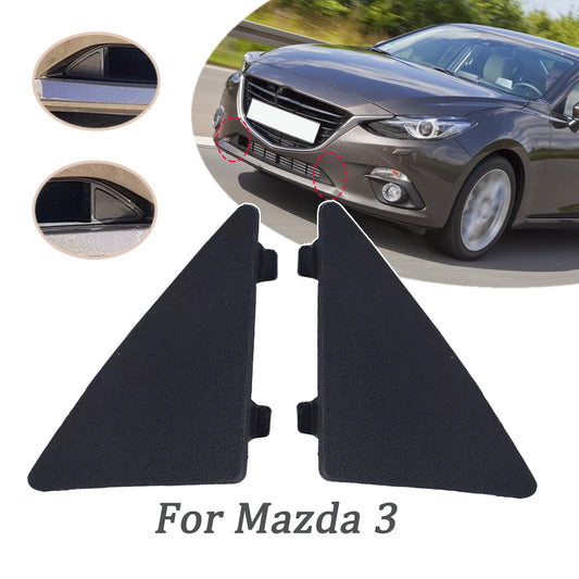 2X for Mazda 3 Axela Front Bumper Triangle Cover Left Right Trim Cap Repair Kit