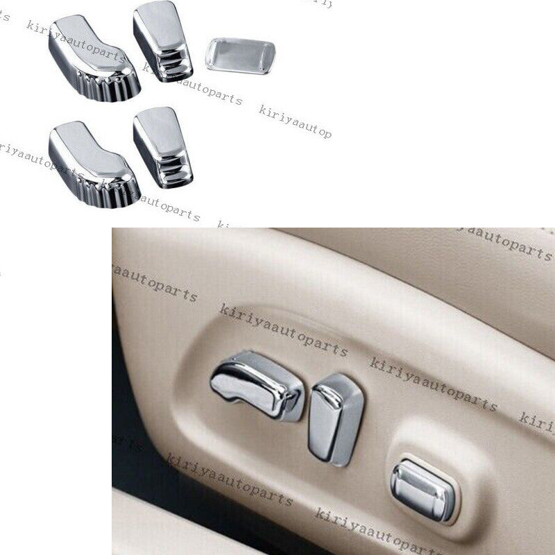 for Seat Adjust Handle Button Cover Trim 5pcs Fit for Nissan Murano 2015-2021 Chrome