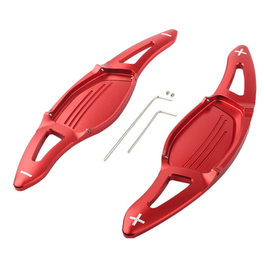 Red Steering Wheel Paddle Shifter Cover Trim Fit for Audi R8 RS3 RS4 RS5 TT RS
