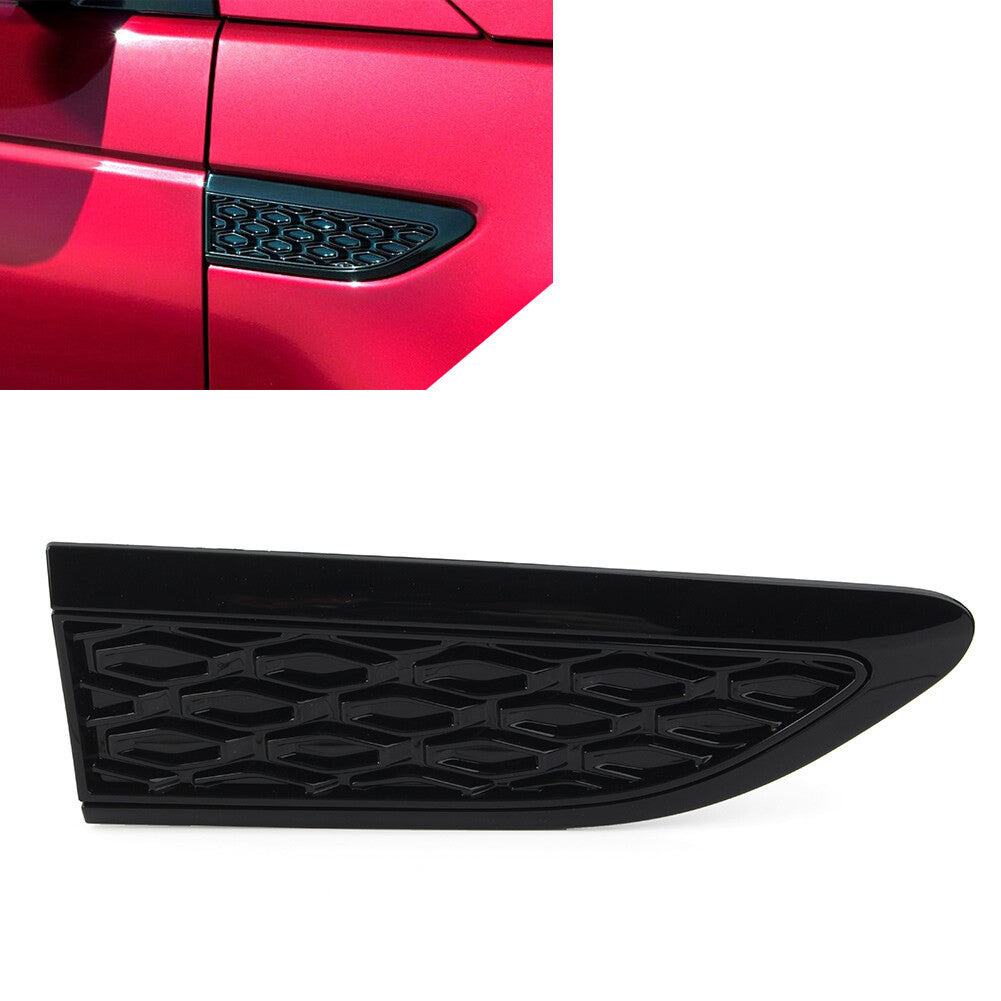 Fit for Land Rover Discovery Sport 2015+ 1x Right Glossy Black Mesh Fender Side Vent