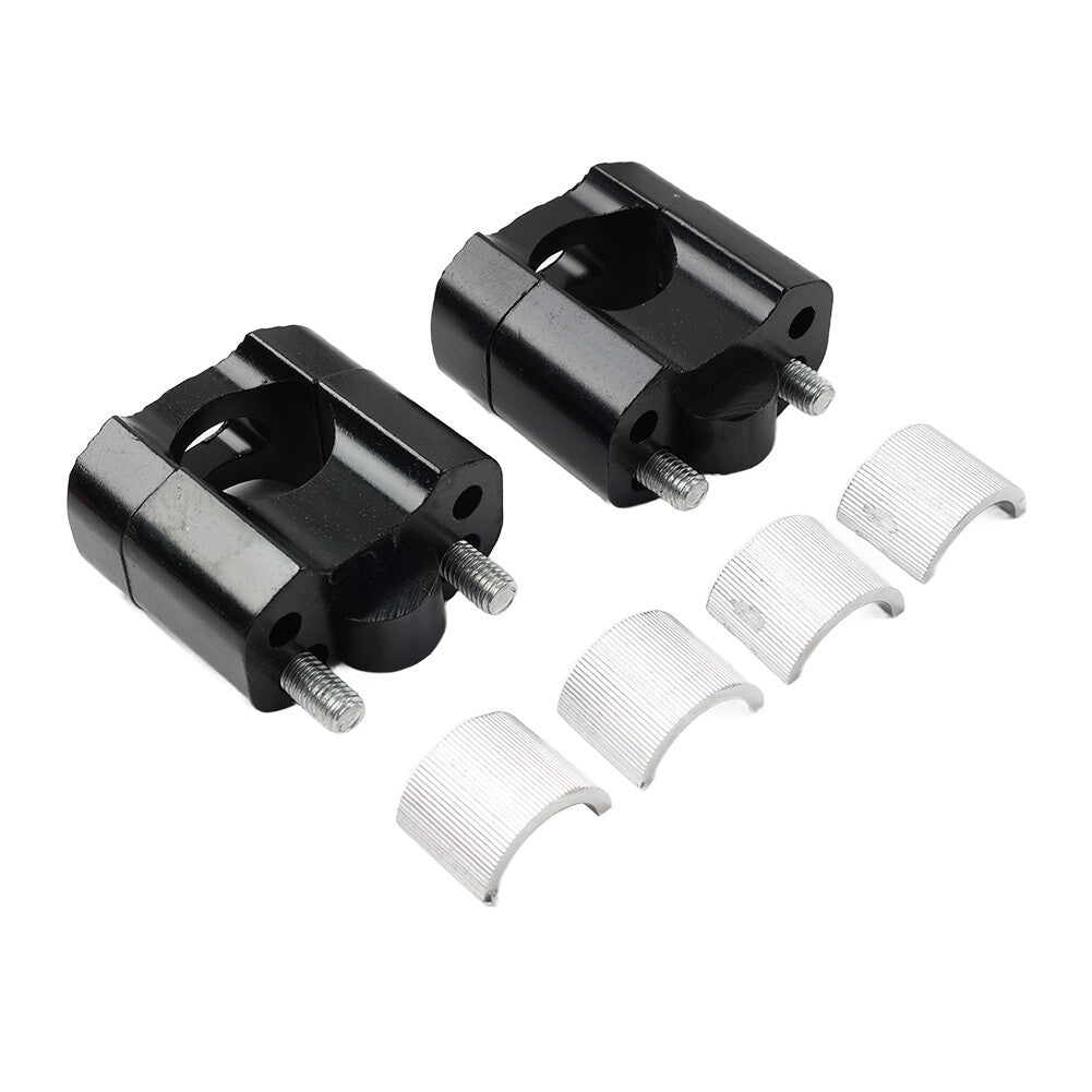 HandleBar Fat Bar Mount Clamps Risers Adaptor 7/8 to 11/8 Dirt Pit Bike ATV