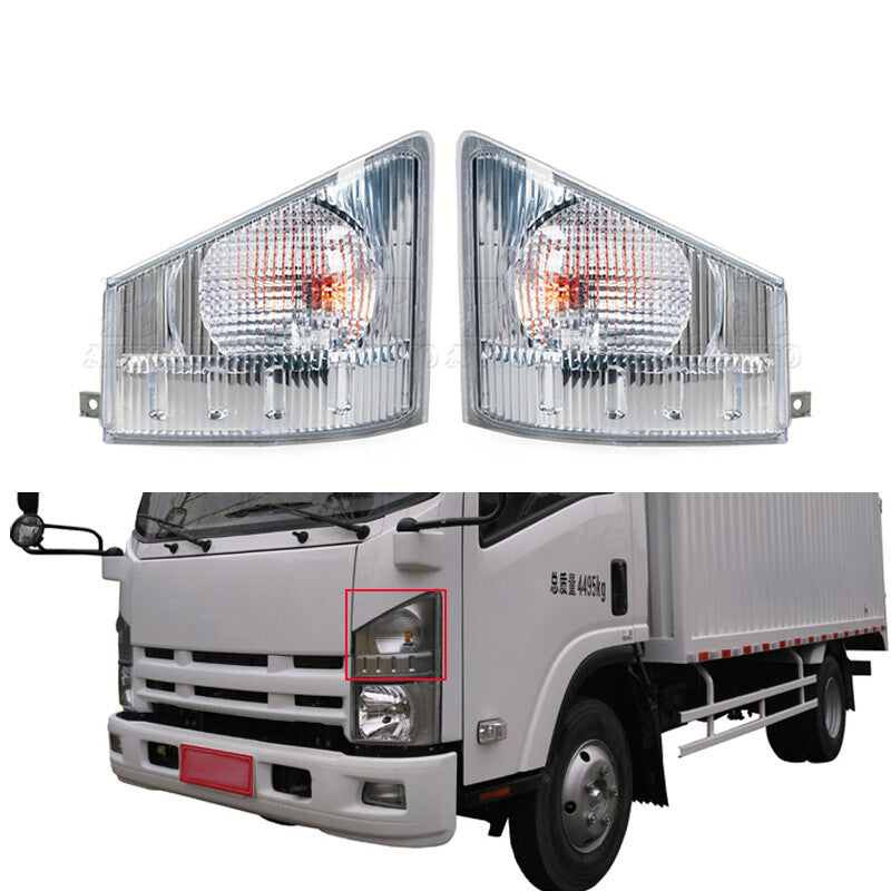 Pair Car Front Bumper Corner Light Turn Signal Light for Isuzu 700p Truck