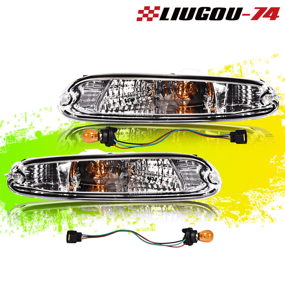 Transparent front bumper turn signals suitable for MX-5 Miata models 90, 91, 92, 93, 94, 95, 96, and 97 (USA)