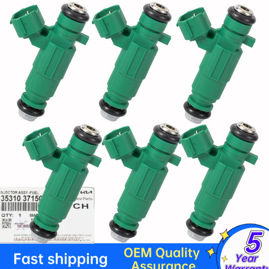 4-pack fuel injectors for 1999-11 for Hyundai and for Kia 1.6L, 2.5L, and 2.7L models. Model number 3531037150. Equipment Manufacturer ( ) New Product.