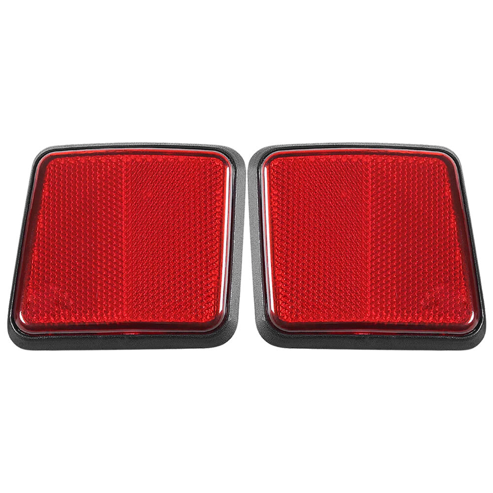 2Pcs For 2005-2007 Escape Left+Right Side Rear Bumper Reflector Red Replacement
