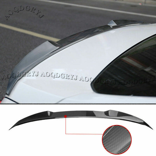 1P Carbon Fiber Look Rear Trunk Wing Lip Spoiler for Honda Accord 10th 2018-2021