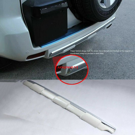 Chrome Rear Bumper Protector Cover Trim Guard for Toyota Prado FJ150 2010-2017