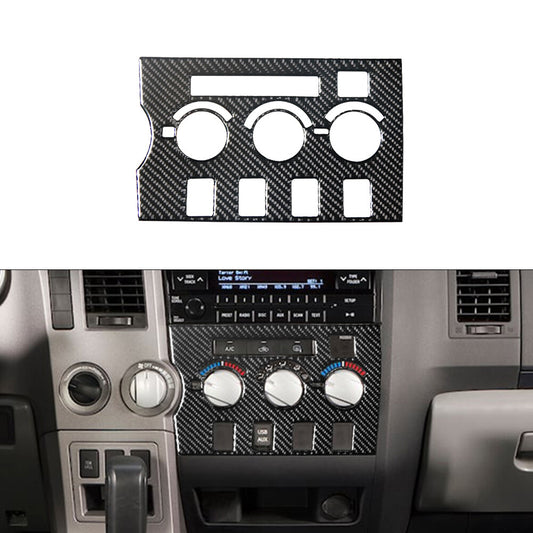 Central A/C Control Panel Type B Trim Carbon Fiber for Toyota Tundra 2007-2013