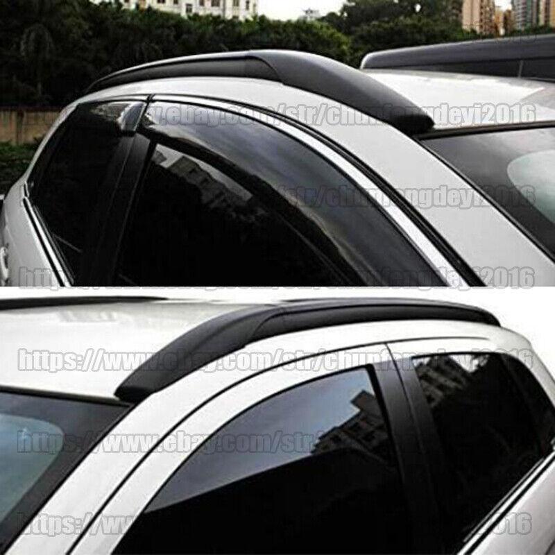 for Mitsubishi ASX Outlander Sport RVR 2010-21 Black Roof Rail Rack Side Bar 2pc