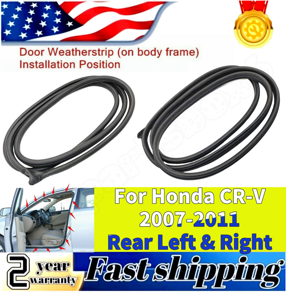 new, rear L  R body side weatherstripping seals for Honda CR-V 07-2011