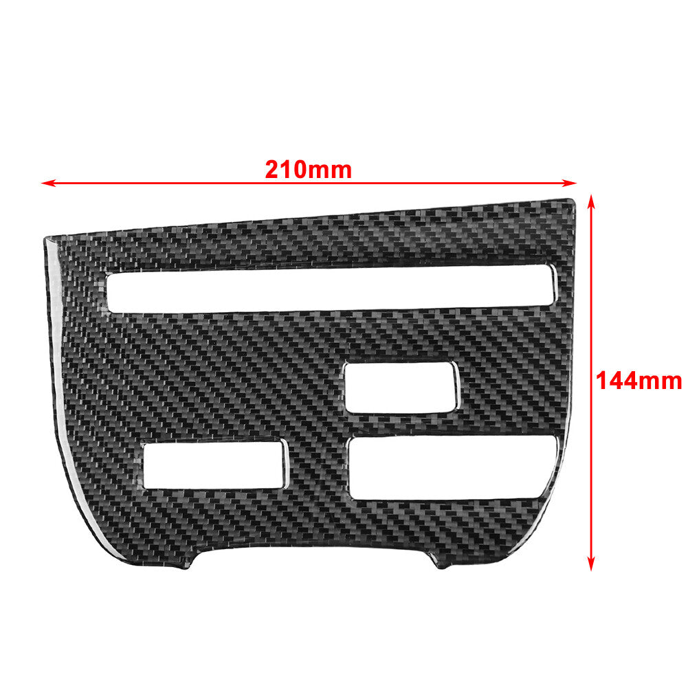 Fit for Nissan GTR R35 2008-2016 Central Console CD Panel Cover Trim Carbon Red RHD