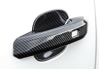 for Audi Q5 SQ5 2018-24 ABS Carbon Fiber Side Door Handle Bowl Cup Cover Trim 8P