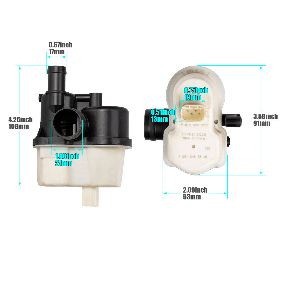 Fuel vapor leak detection pump suitable for BMW 16137193479 310-601 0261222018