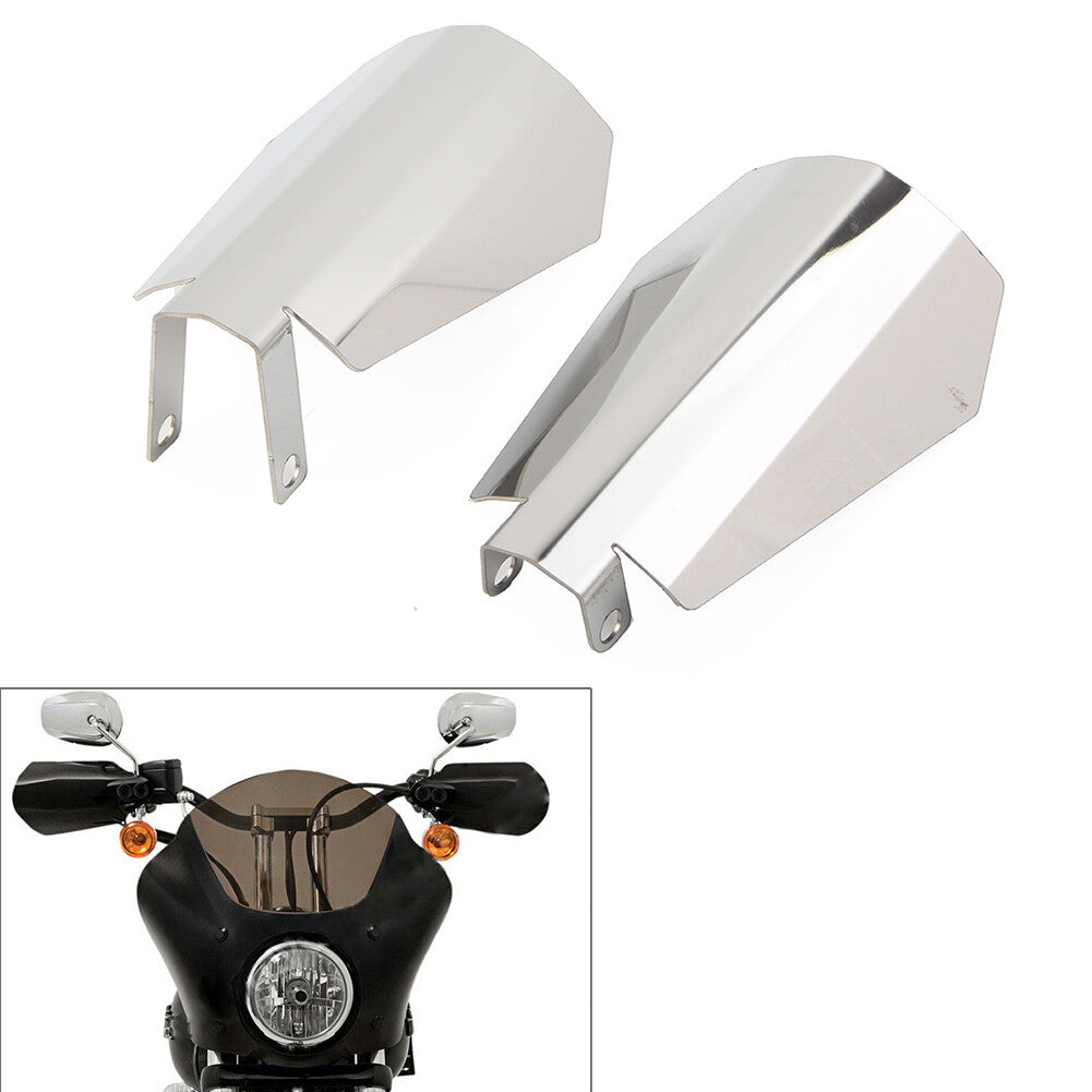 Chrome Hand Guards Guard for Harley Touring Road Street Electra Glide FLHT FLHR