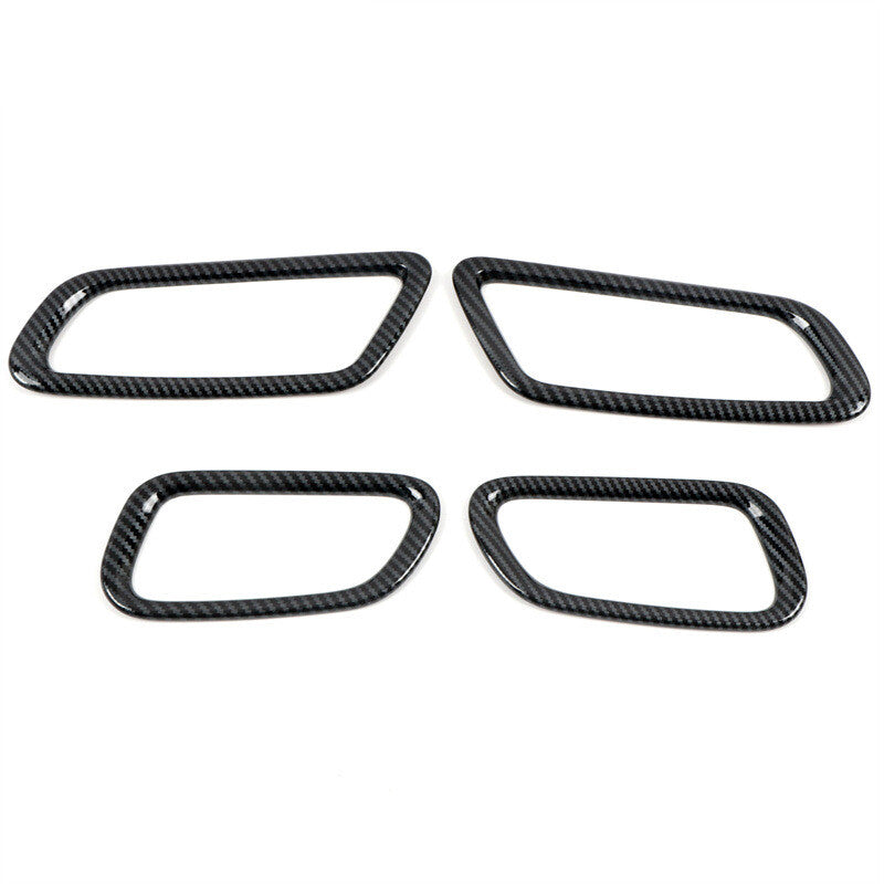 for Dodge Durango 2021-2022 Interior Door Handle Panel Cover Trim Carbon Fiber