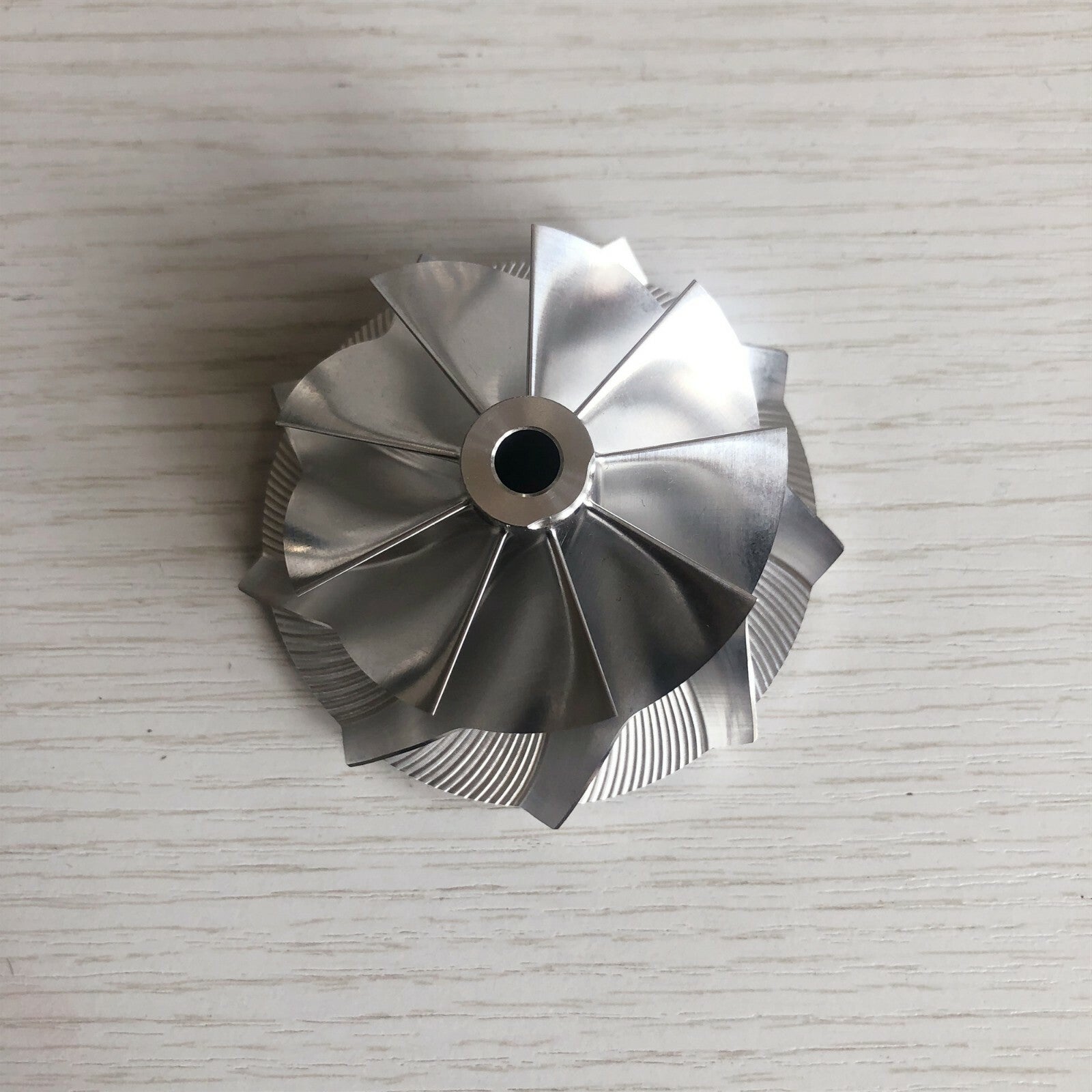 TD05H 20G reverse 52.56/68.01mm 9+0 blades performance Billet compressor wheel