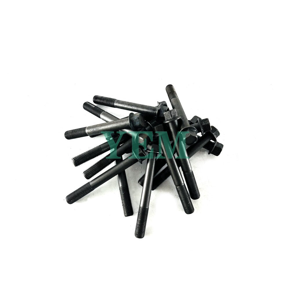 1 Set Engine Head Bolt 18pc For Yanmar 4TNV88C Engine 4TNV88C Cylinder Head Bolt