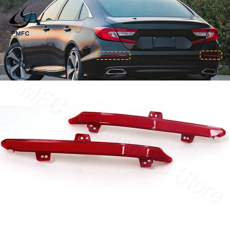 1pair rear bumper reflector brake light fog lamp for HondaAccord 10th generation
