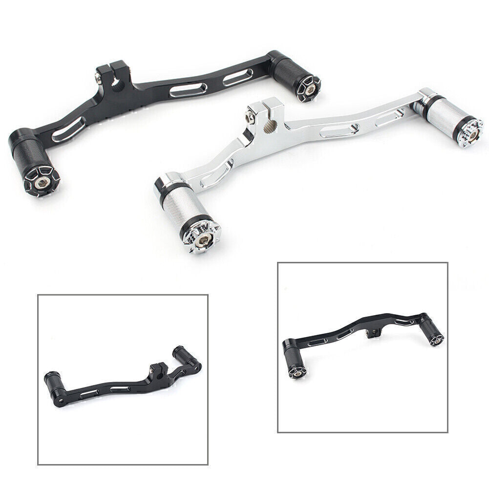 Front Rear Gear Shifter Lever Motor Fit for Harley Dyna 1991-2017 FXD w/ Mid-Control