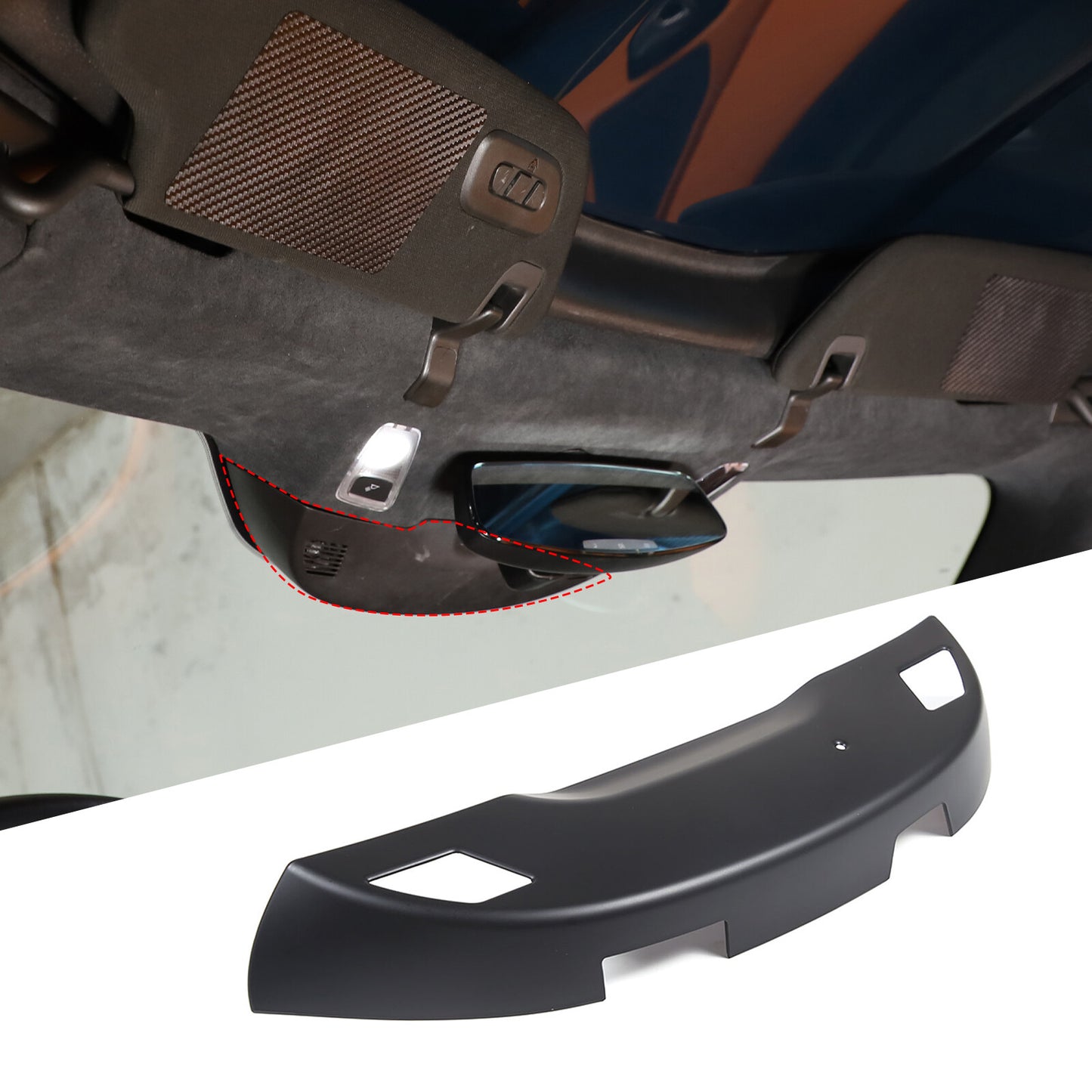 2-Pack Carbon Fiber ABS Glass Lift Cover for Mitsubishi ECLIPSE 2006-2011 USA