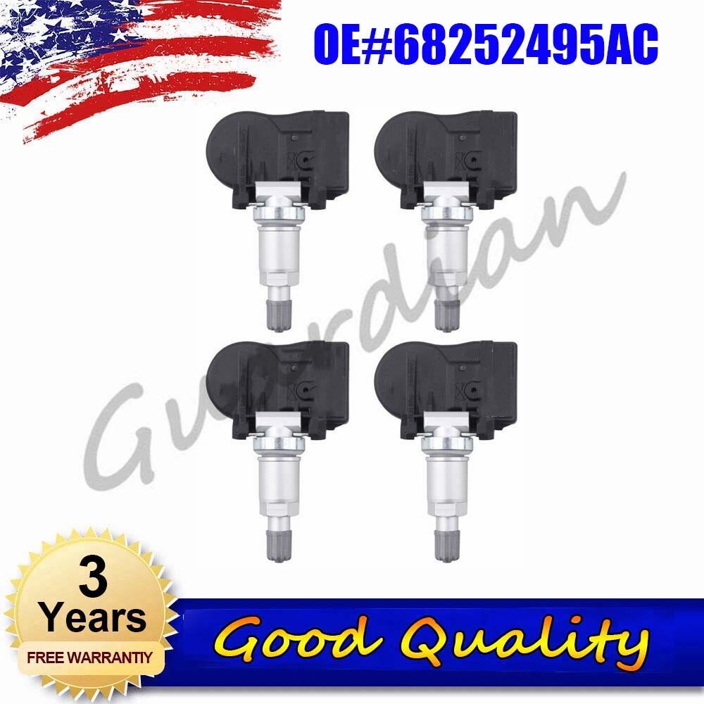 4x Tire Pressure Sensor TPMS 68252495AC for Jeep Grand Cherokee for Dodge Durango