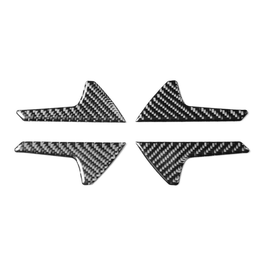 4Pcs Carbon Fiber Interior Door Handle Trim Cover for VW for Golf MK7 2014-2019