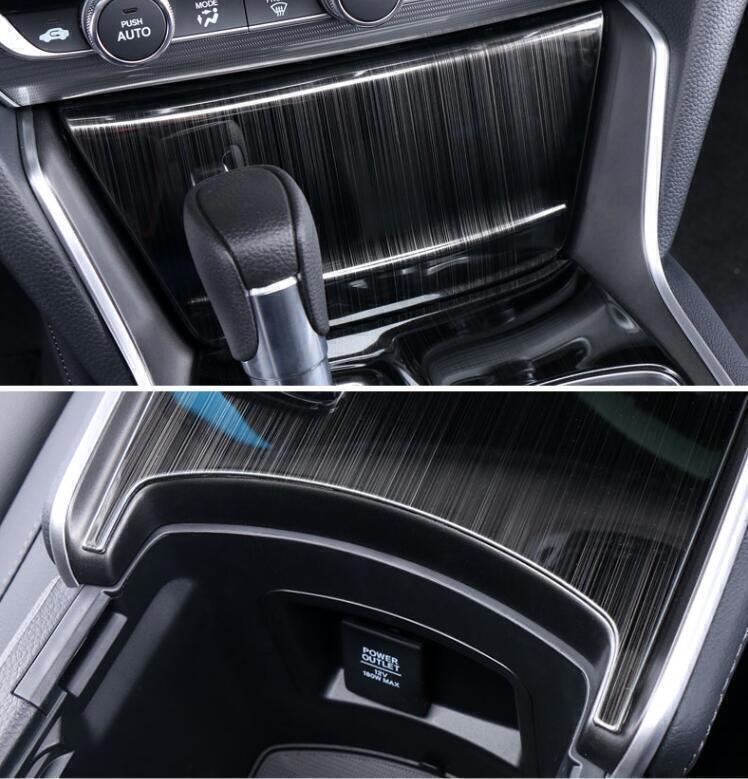 for Honda Accord 18-22 Black Steel Console Gear Shift Panel Frame Cover Trim 2P